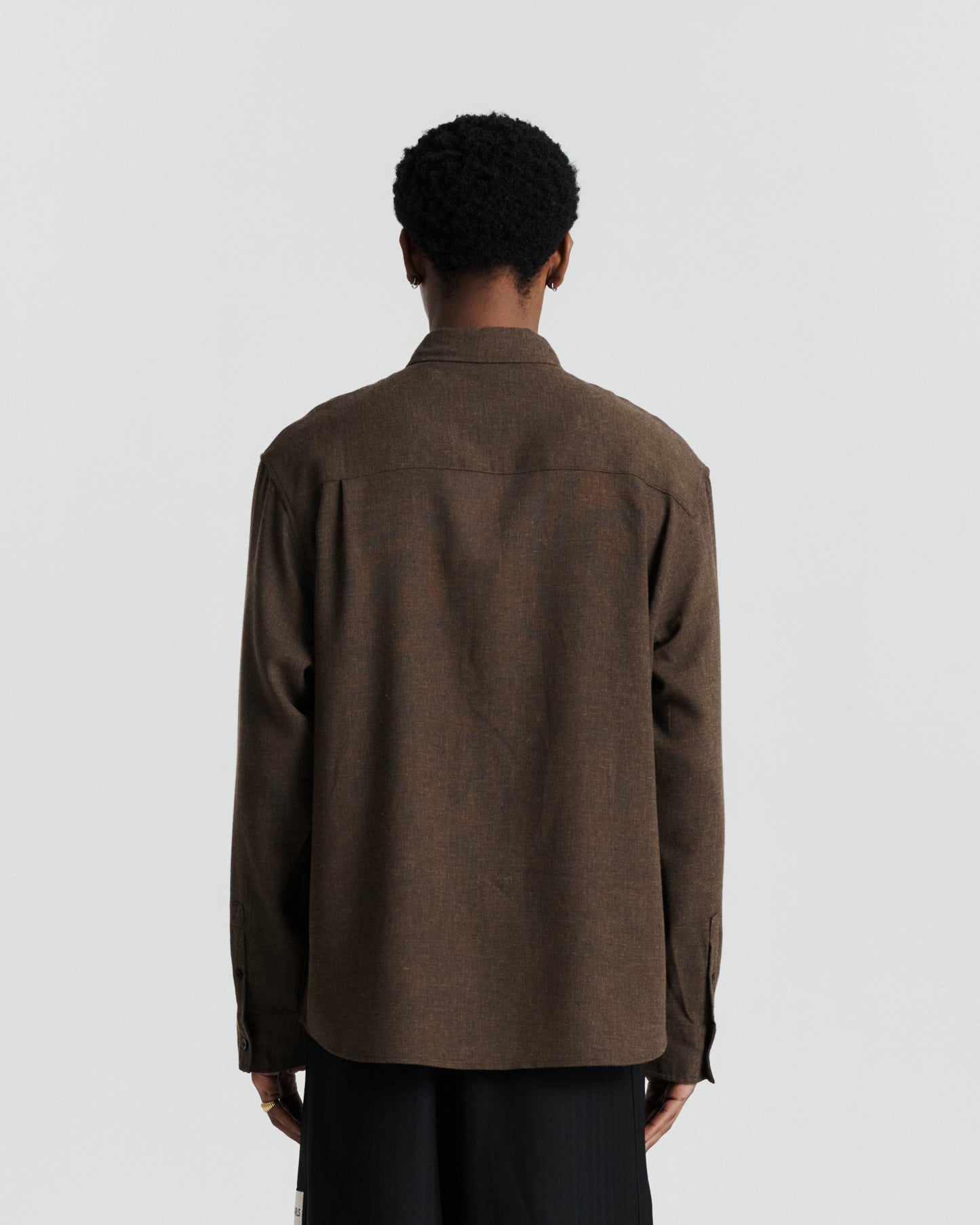 Flap Pocket Shirt - Brown