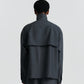 Zip Wool Shirt - Charcoal
