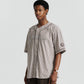 Baseman Shirt - Brown Stripe
