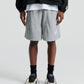 Piped Relax Short - Grey Marle