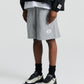 Piped Relax Short - Grey Marle