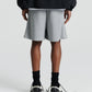 Piped Relax Short - Grey Marle