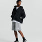 Piped Relax Short - Grey Marle