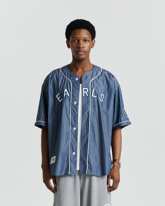 Baseman Shirt - Navy Stripe