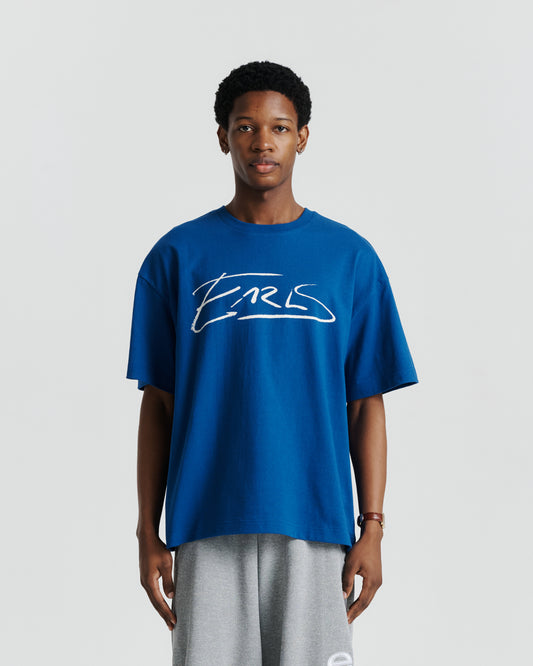 Written Tee - Blue