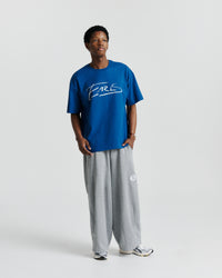 Written Tee - Blue