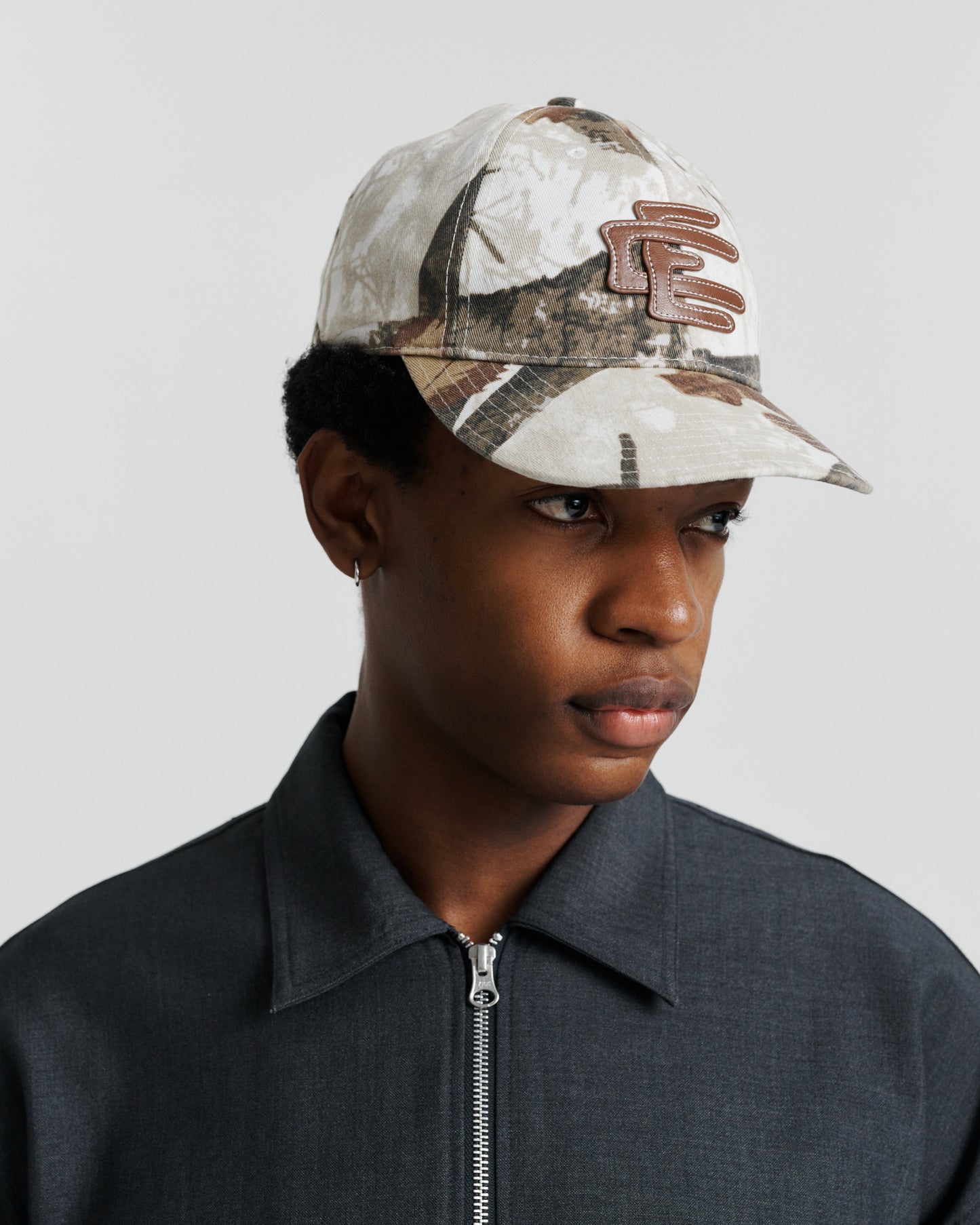 Leather Mono Cap - Light Leaf