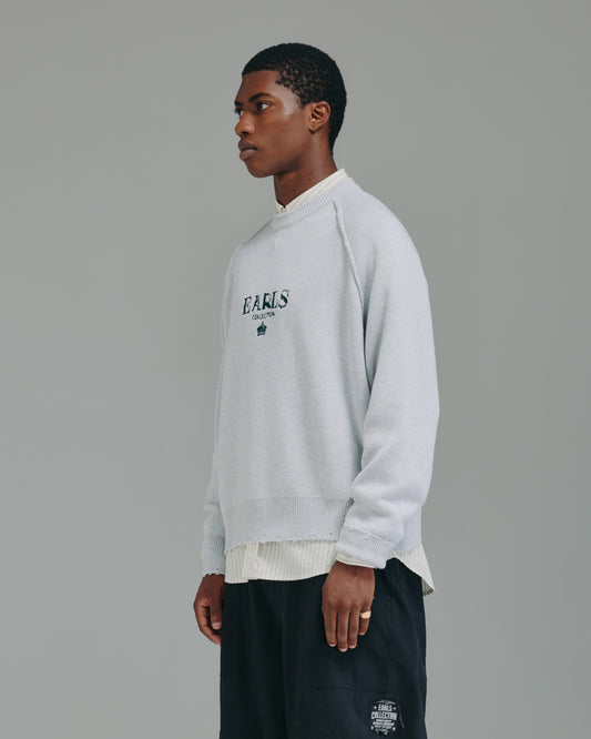 Distressed Crown Knit - Grey