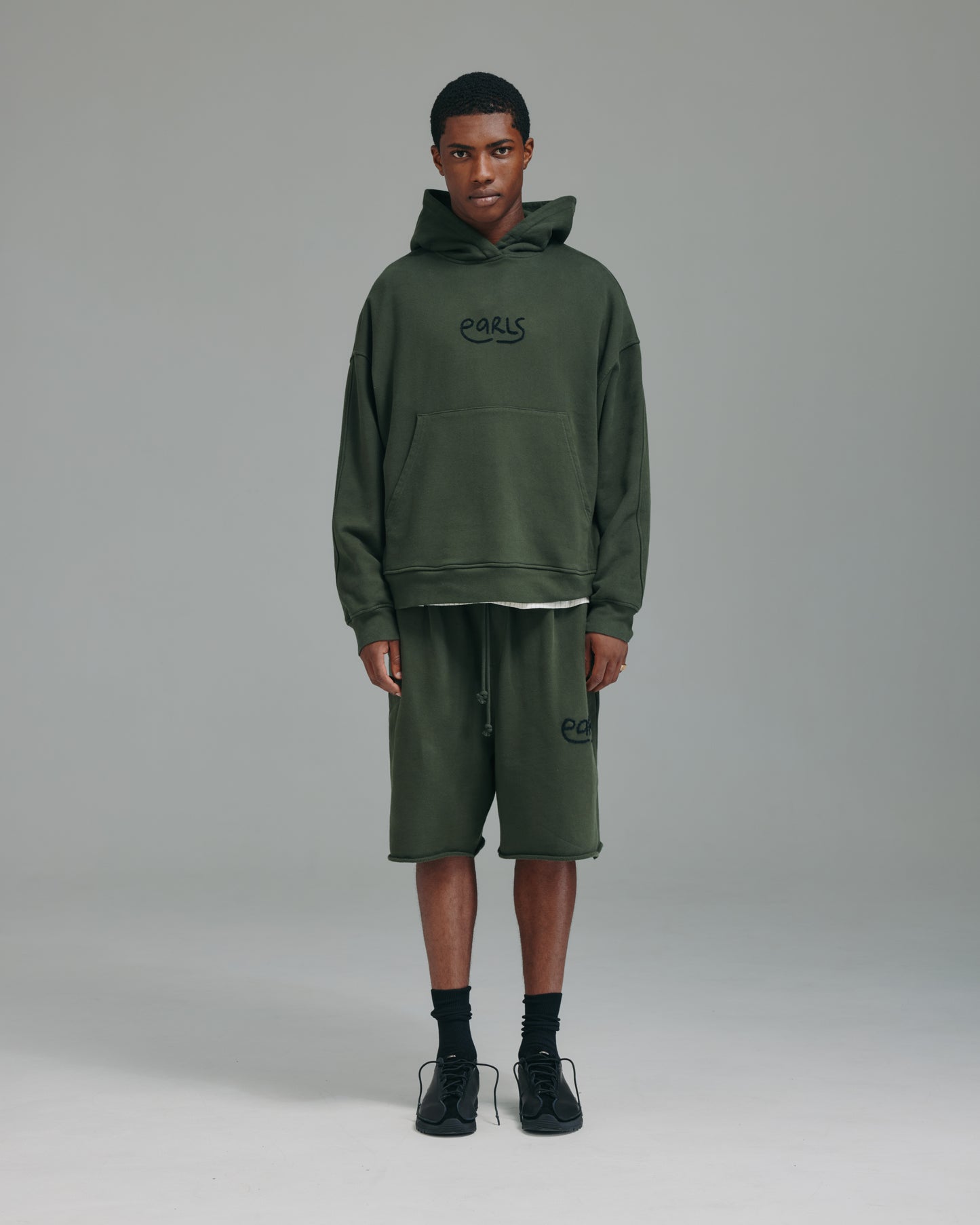 Thick Stitch Short - Khaki/Black