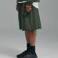 Thick Stitch Short - Khaki/Black