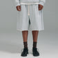 Thick Stitch Short - Grey/White