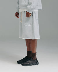 Thick Stitch Short - Grey/White