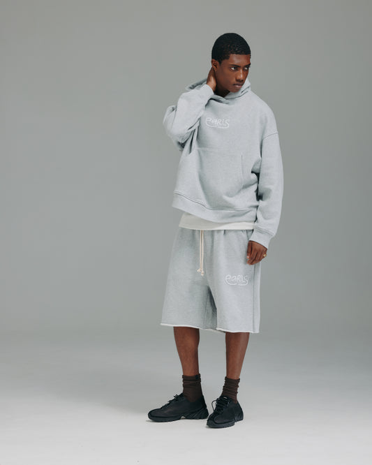 Thick Stitch Short - Grey/White