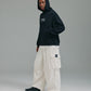 Thick Stitch Hood - Black/White