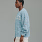 Oma Intarsia Knit - Blue