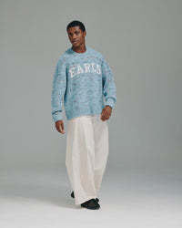 Oma Intarsia Knit - Blue