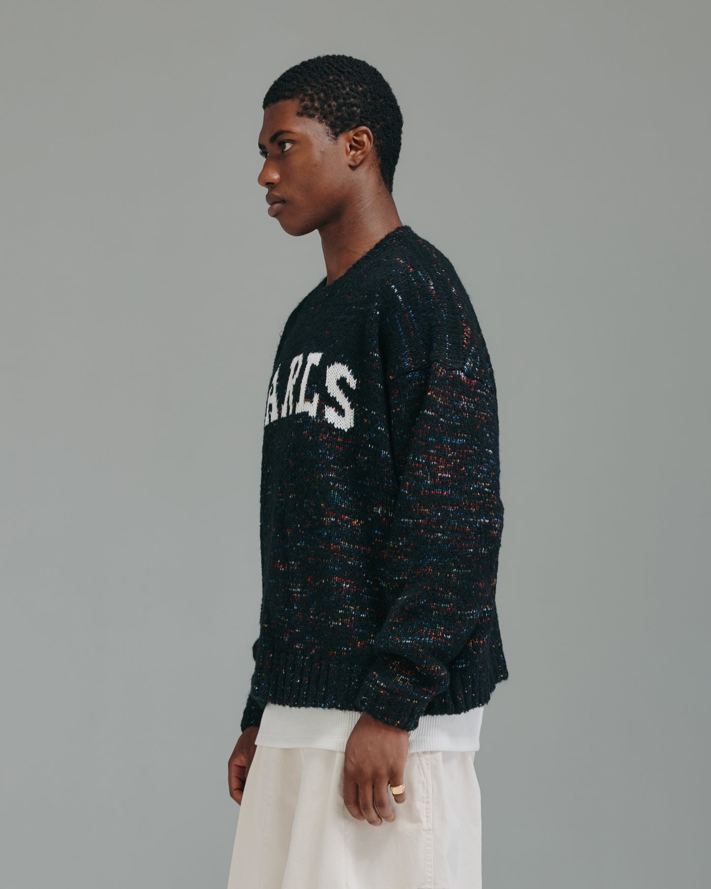 Oma Intarsia Knit - Black