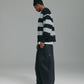 Stripe Mohair Knit - Black/Grey Marle