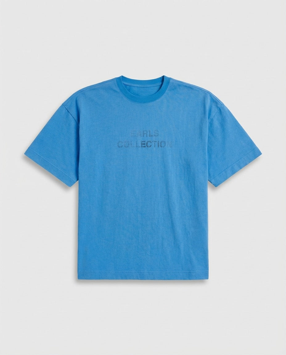 Reverse Print Tee - Blue