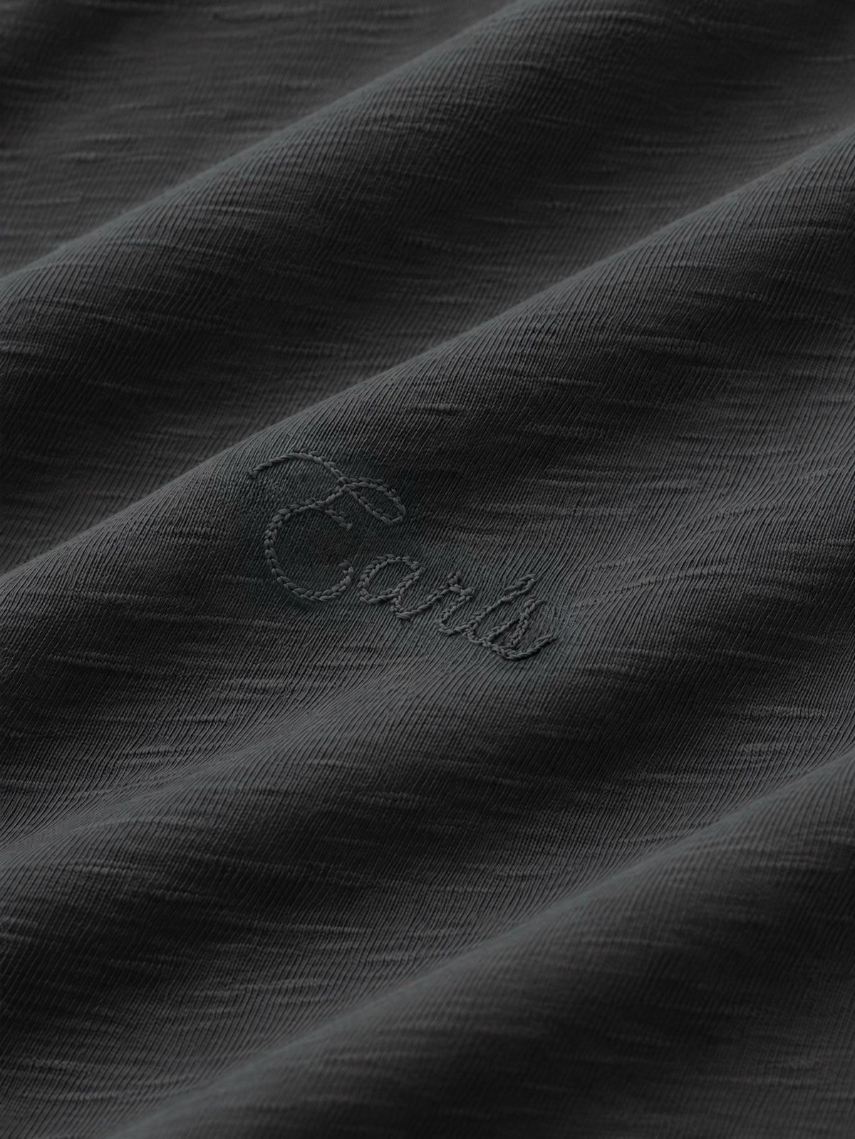Slub Jersey Tee - Washed Black