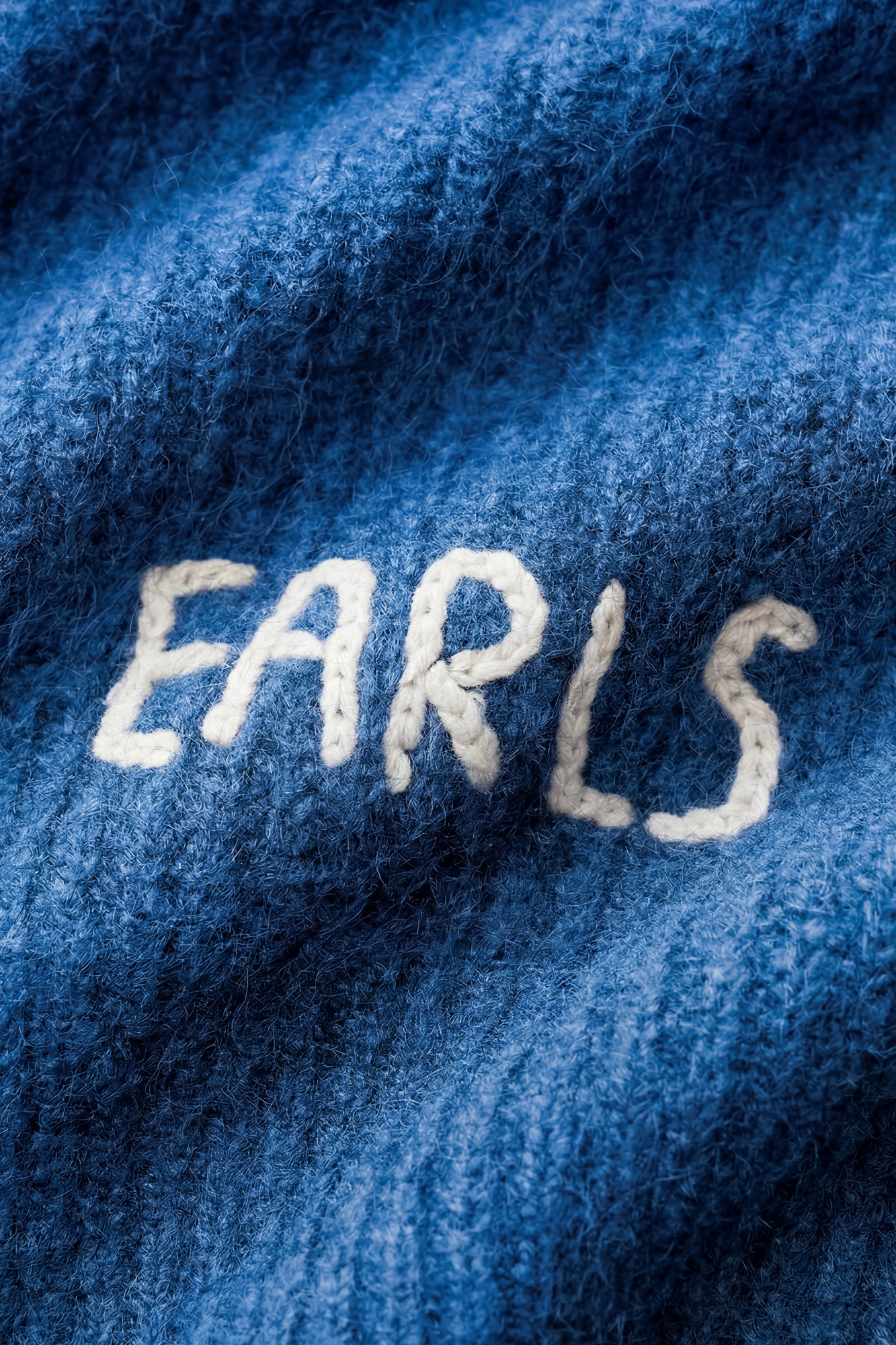 Solid Mohair Knit - Cobalt