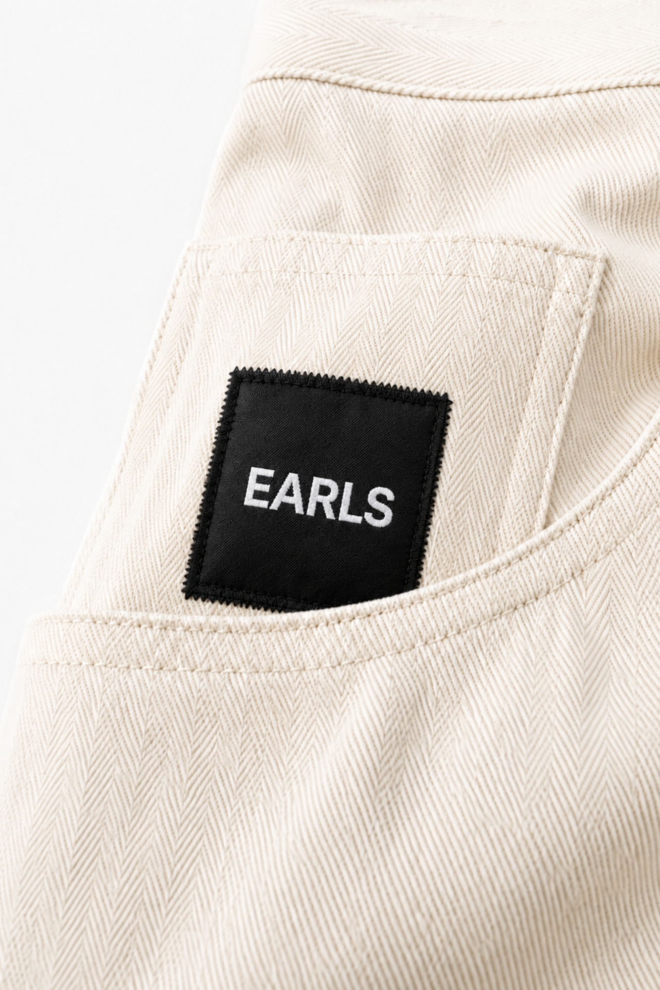 Charlie Pant Herringbone - Ivory