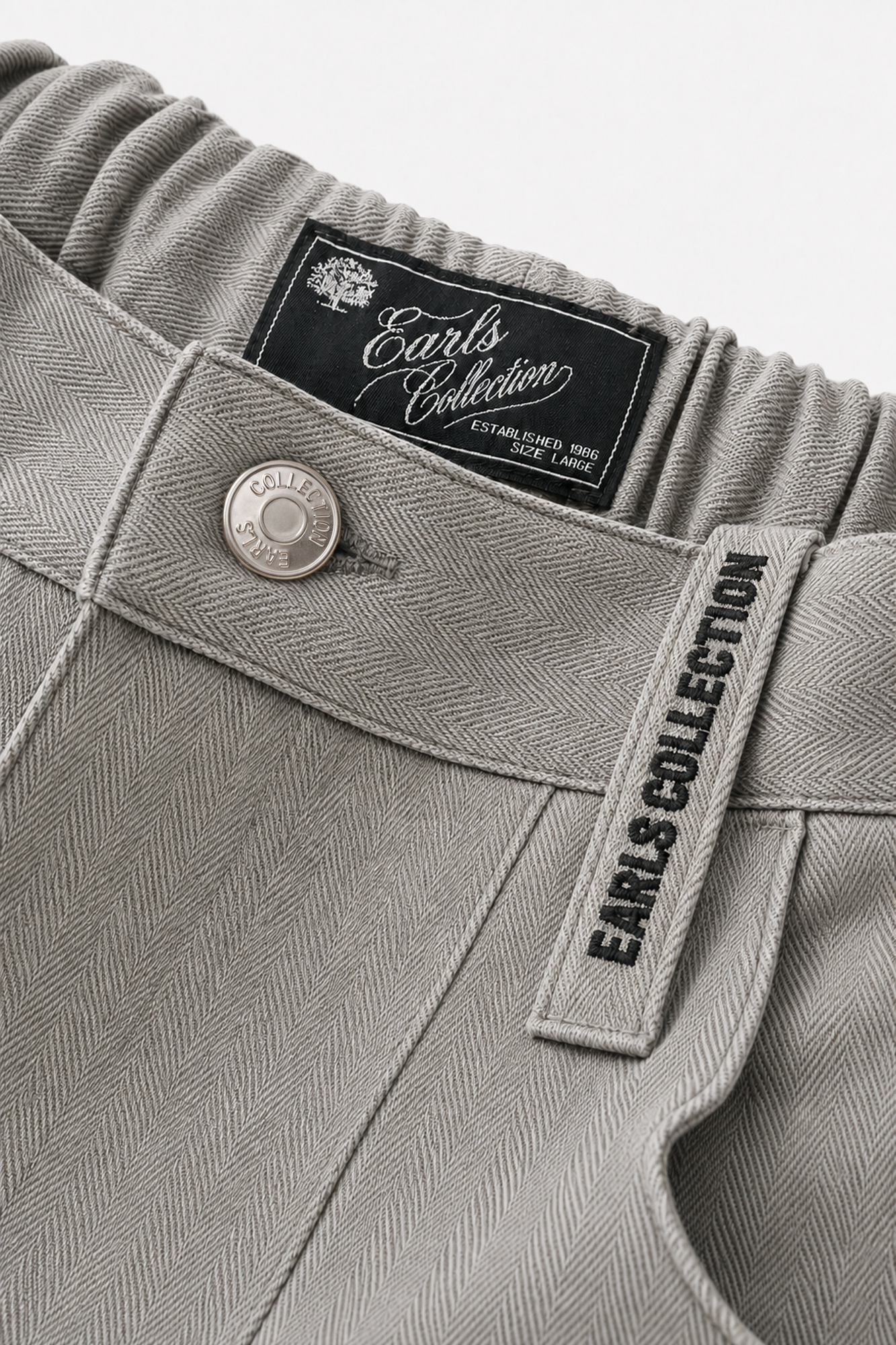 Charlie Pant Herringbone - Stone
