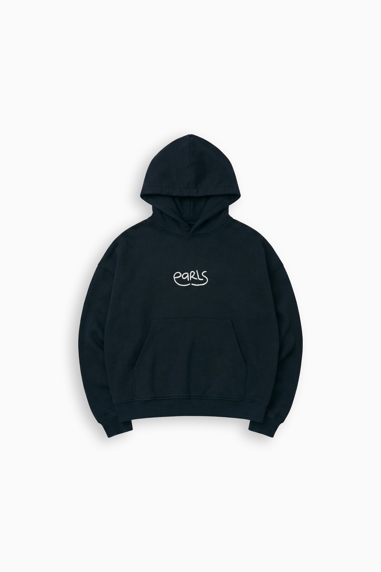 Thick Stitch Hood - Black/White