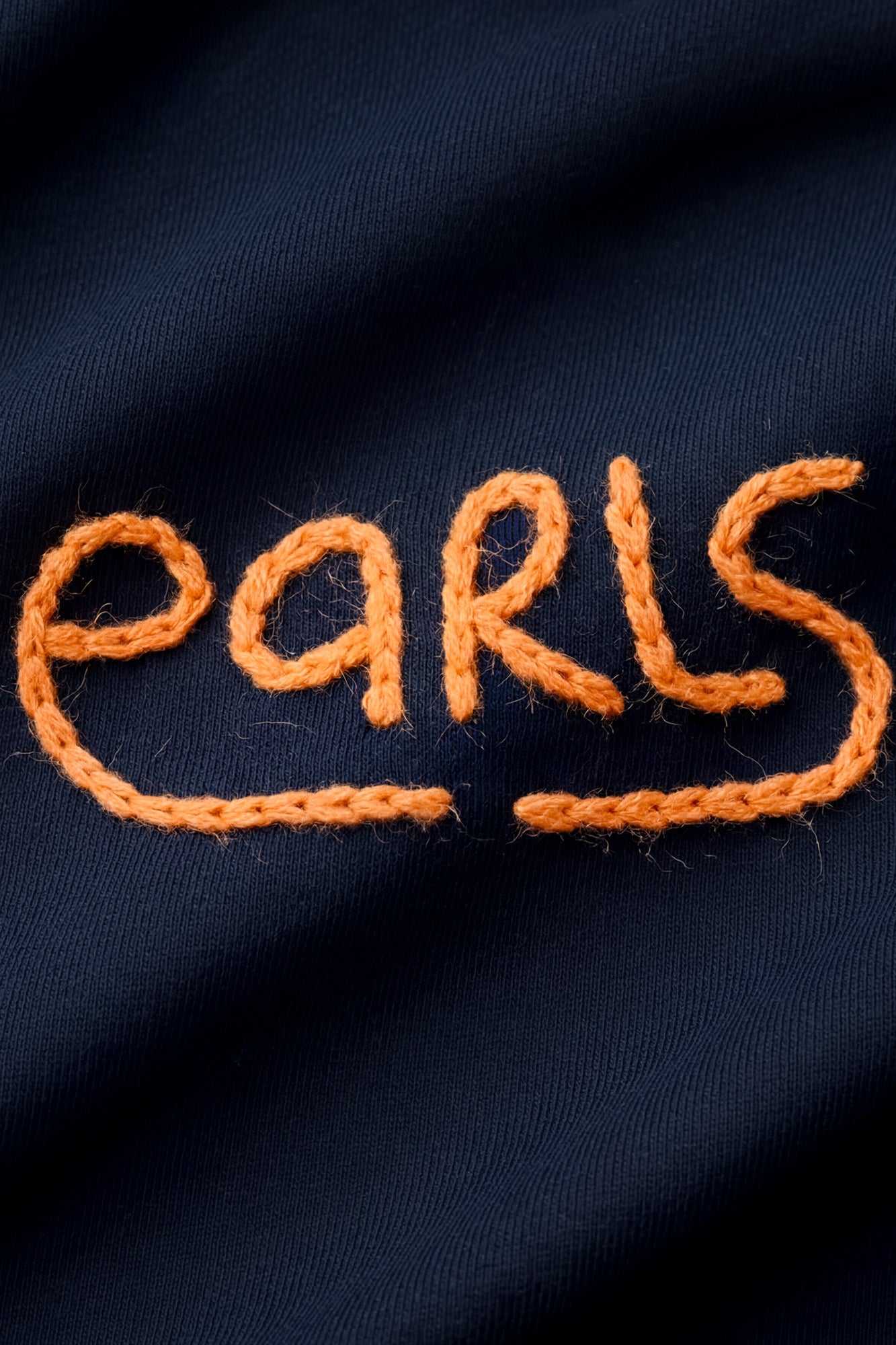 Thick Stitch Short - Navy/Orange