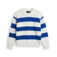 Stripe Mohair Knit - Off White/Blue