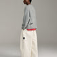 V-Neck Mohair Knit - Grey Marle