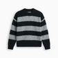 Stripe Mohair Knit - Black/Grey Marle