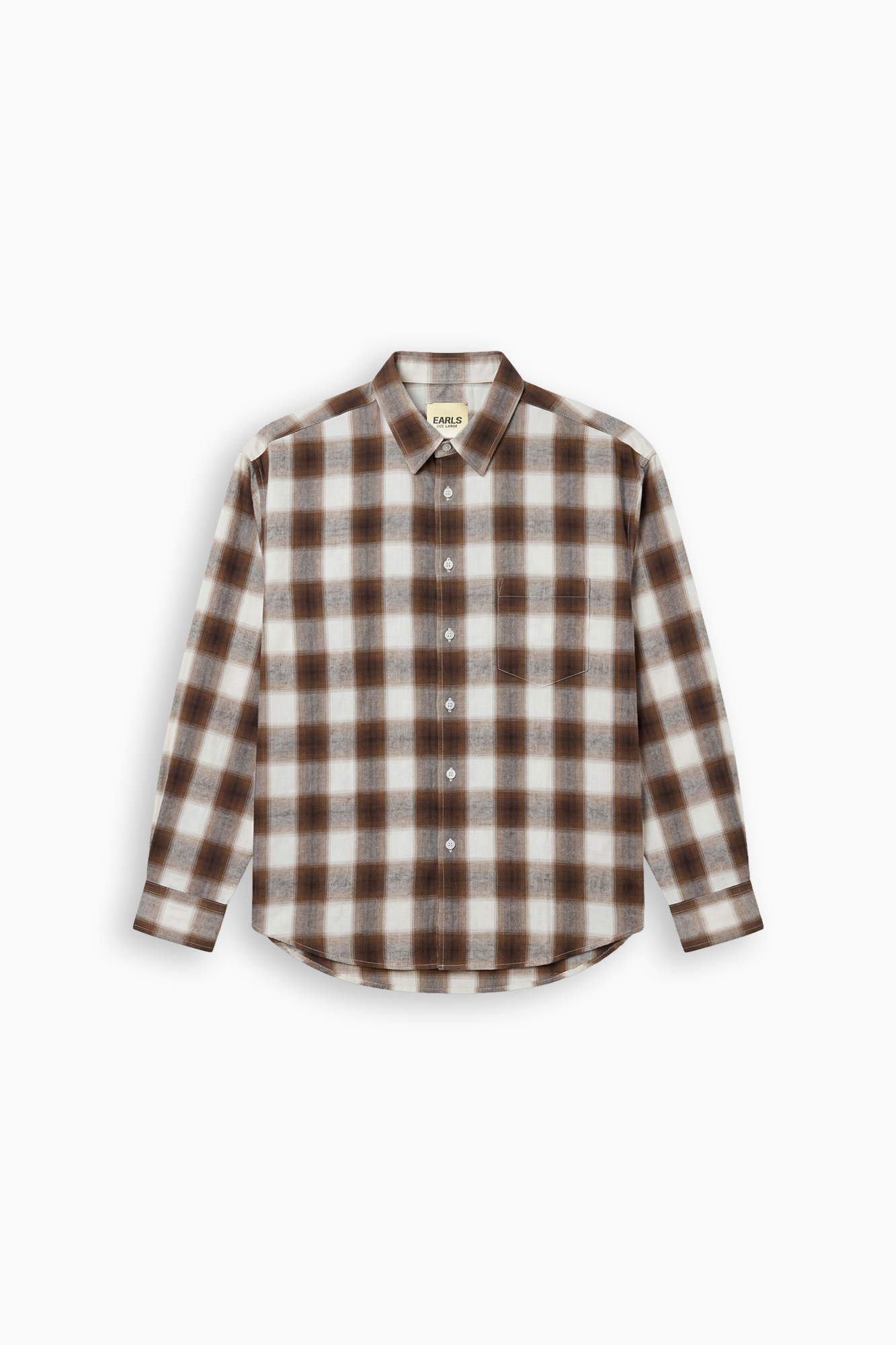 Ombre Check Shirt - Brown/Teal – Earls Collection