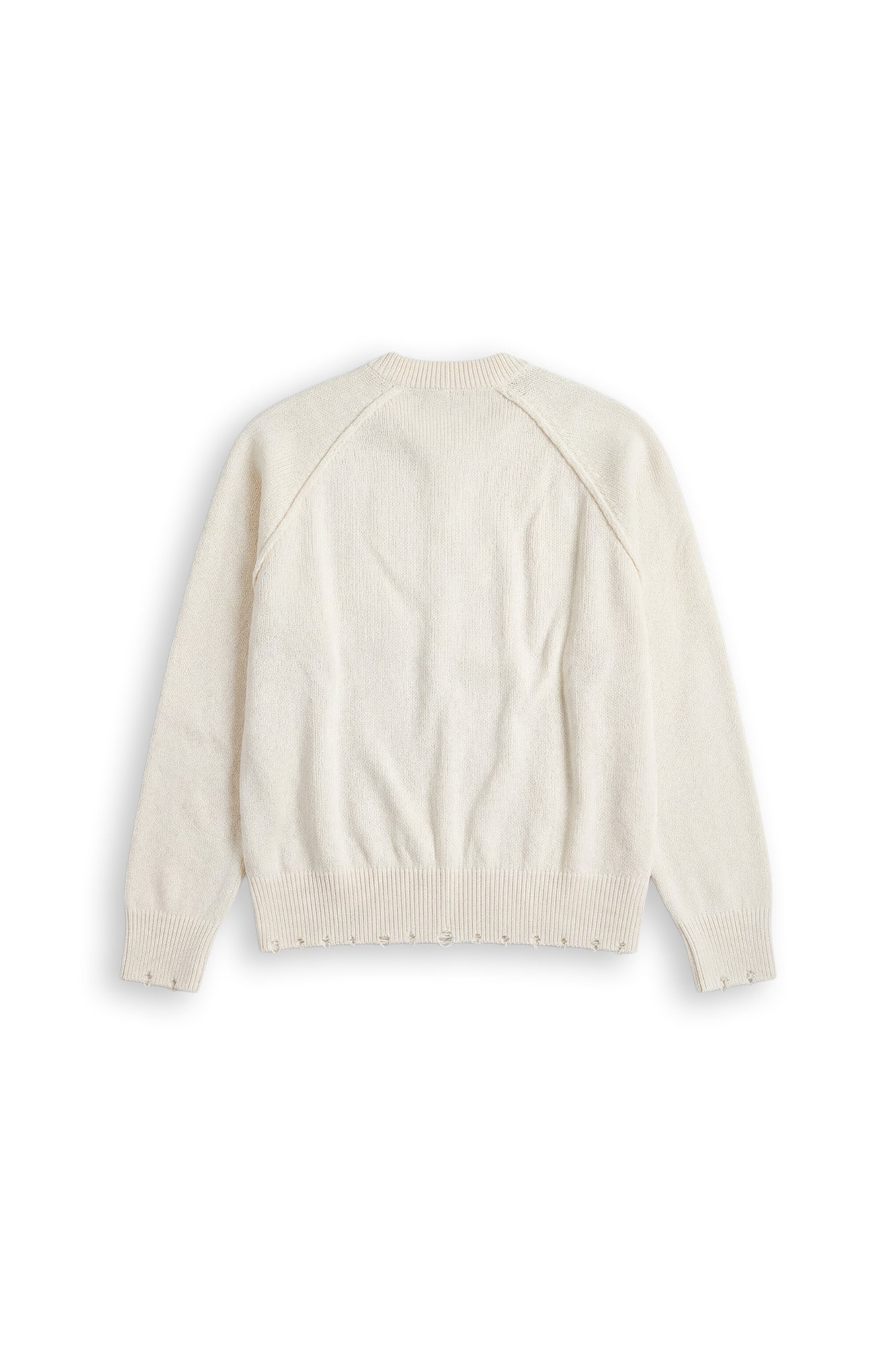 Distressed Crown Knit - Cream