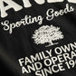 Family Owned Tee - Black/Off White