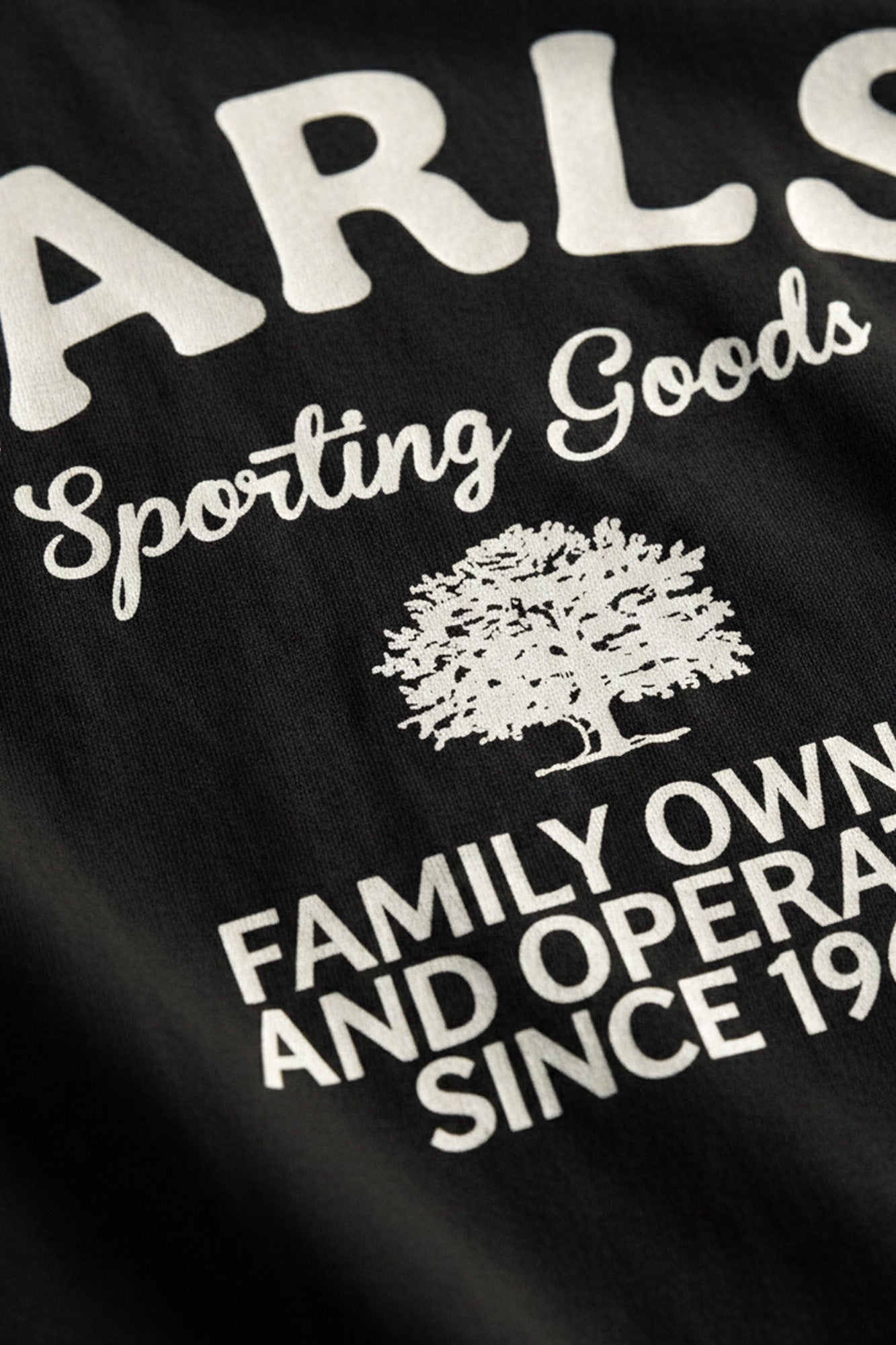 Family Owned Tee - Black/Off White