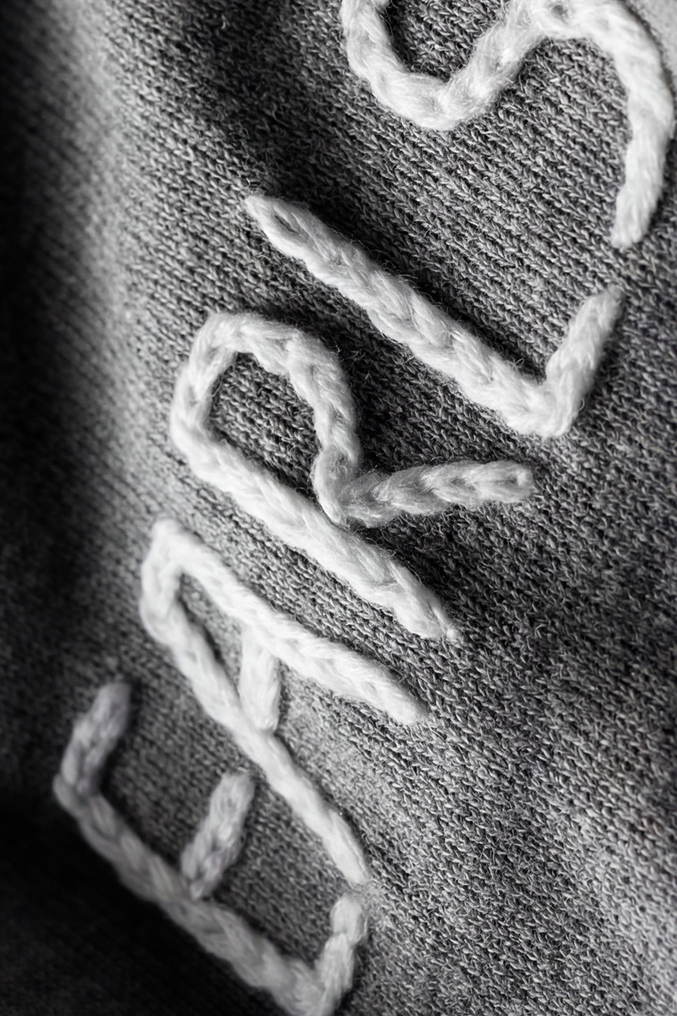 Distressed Knit Tank - Grey Marle