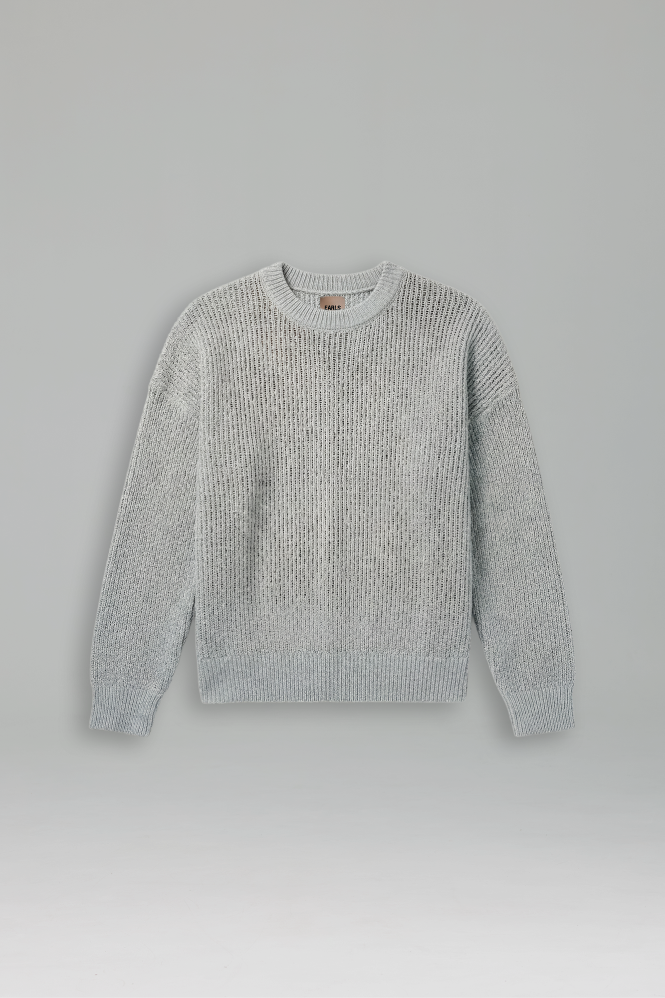 Linen Knit Crew - Blue