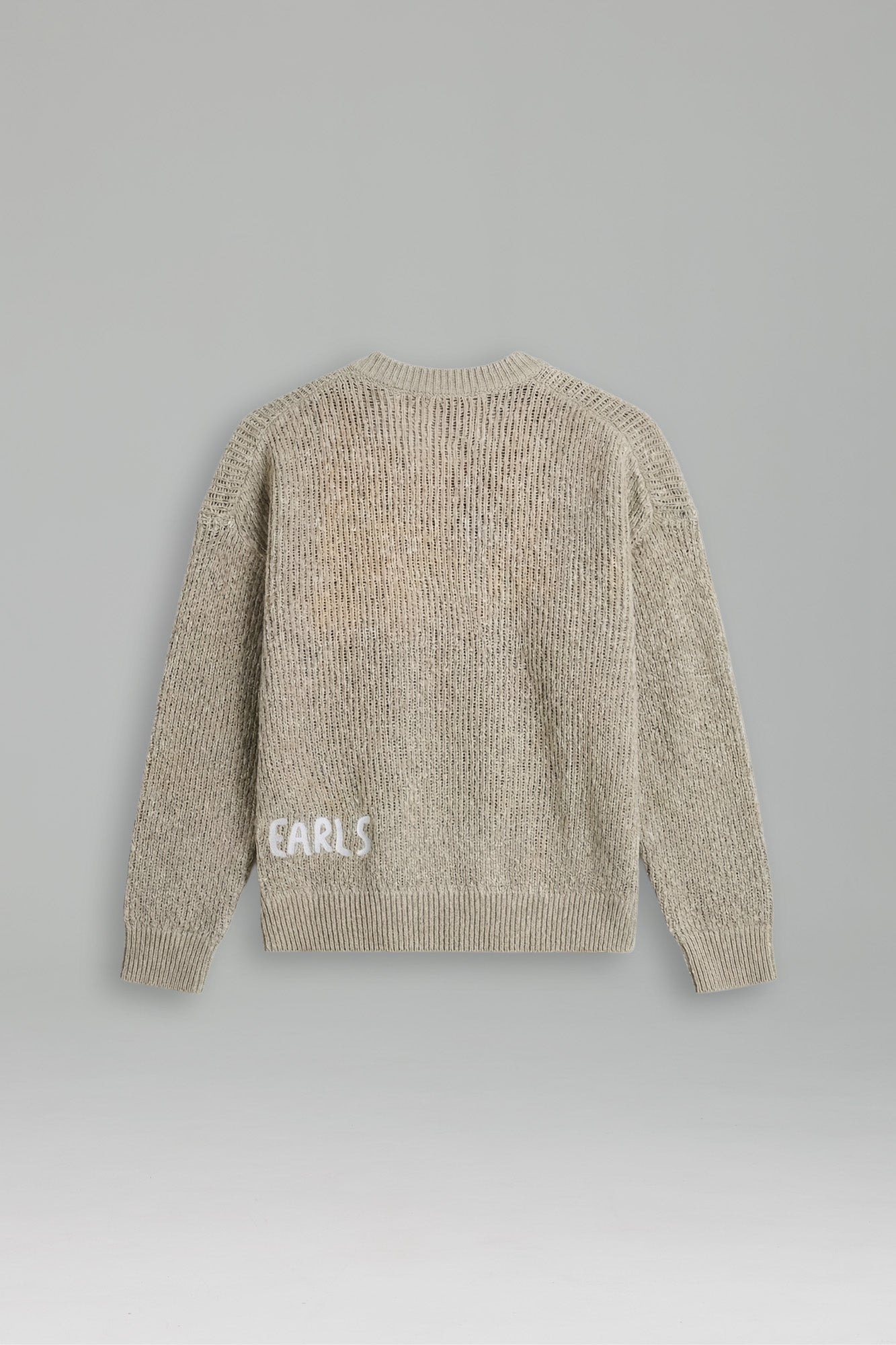 Linen Knit Crew - Orange