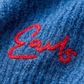 V-Neck Mohair Knit - Cobalt