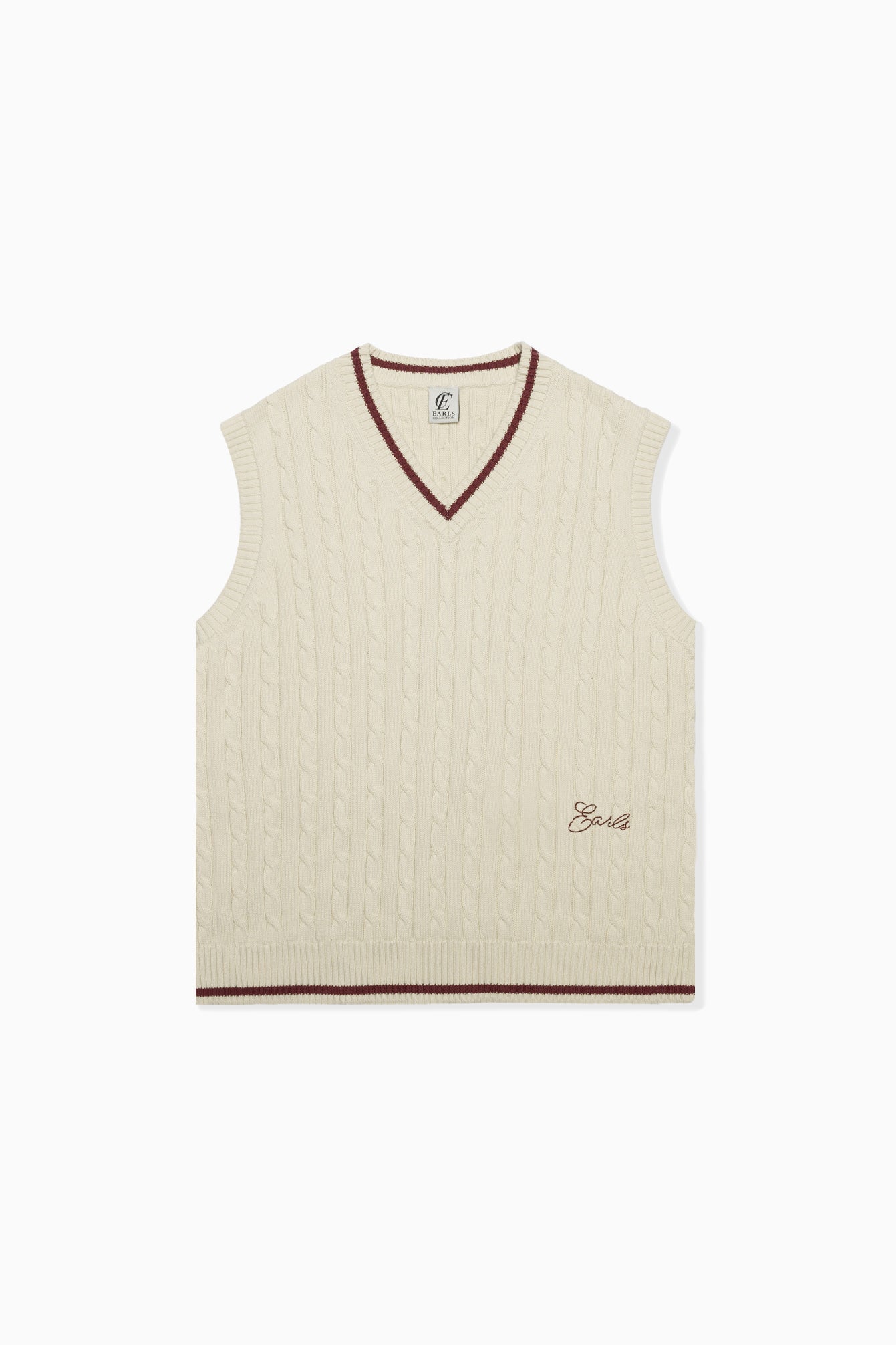 Cable Knit Vest -  Heritage Cream