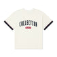 Patch Tee - Pristine/Navy