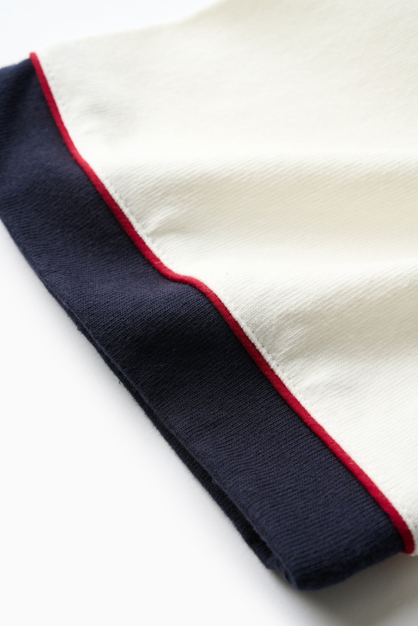 Patch Tee - Pristine/Navy