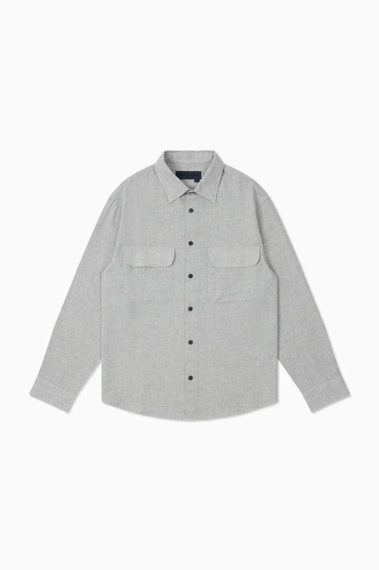 Flap Pocket Shirt - Grey