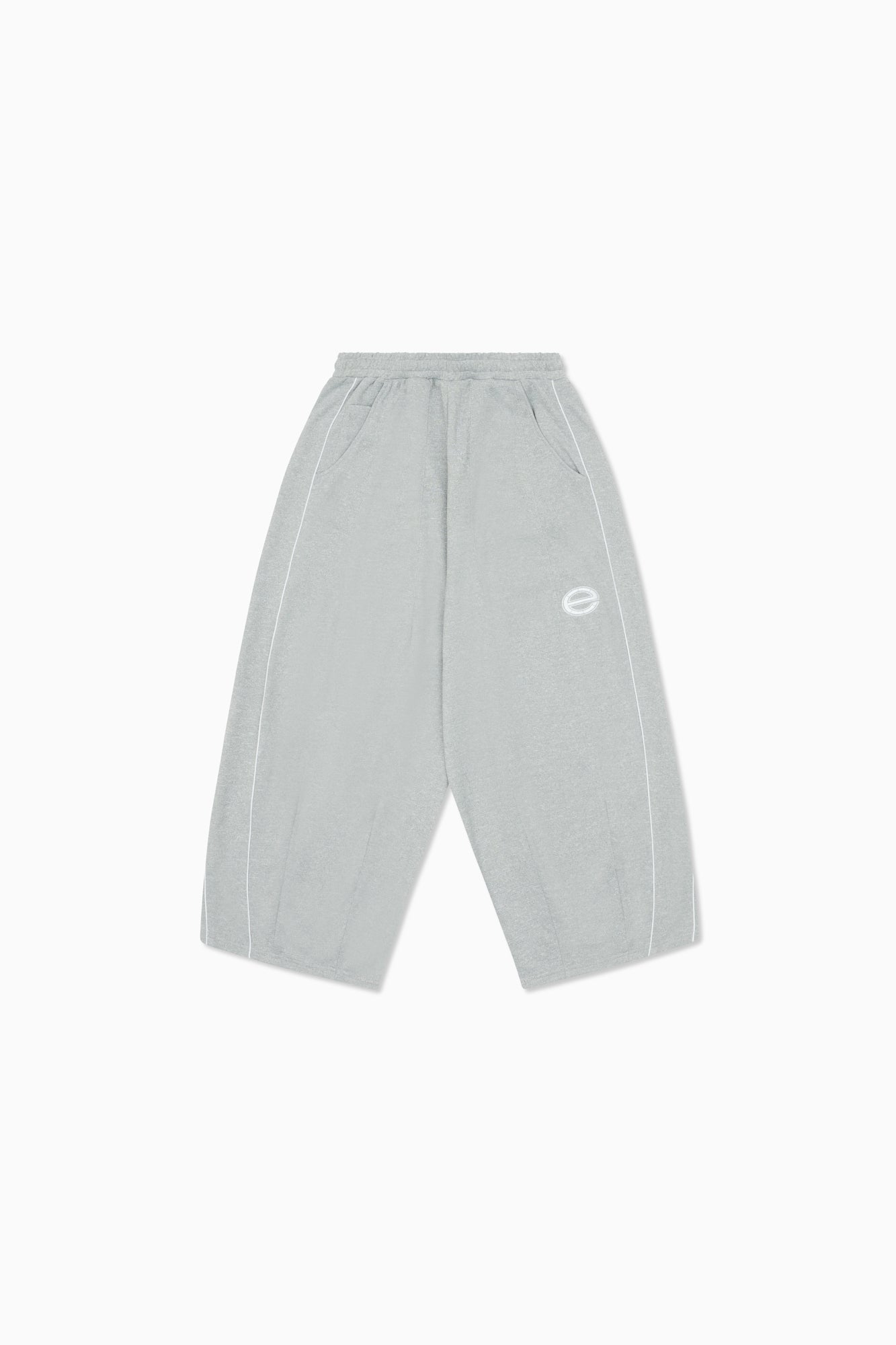 Piped Relax Pant - Grey Marle