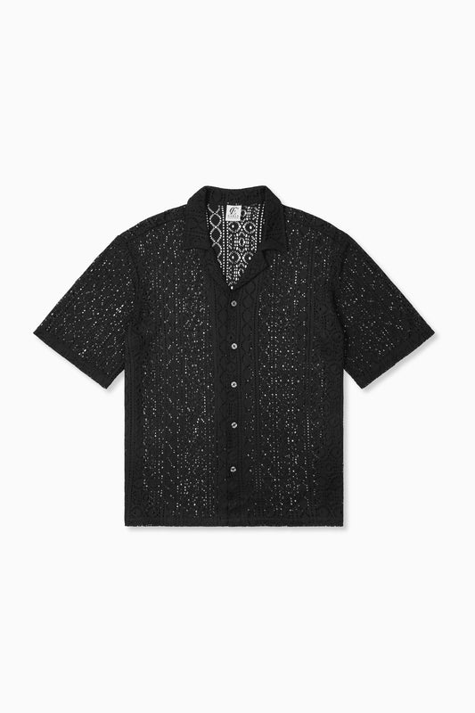 Crochet Shirt - Black