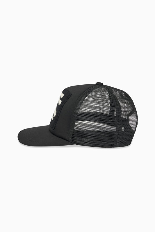 Intarsia Trucker - Black
