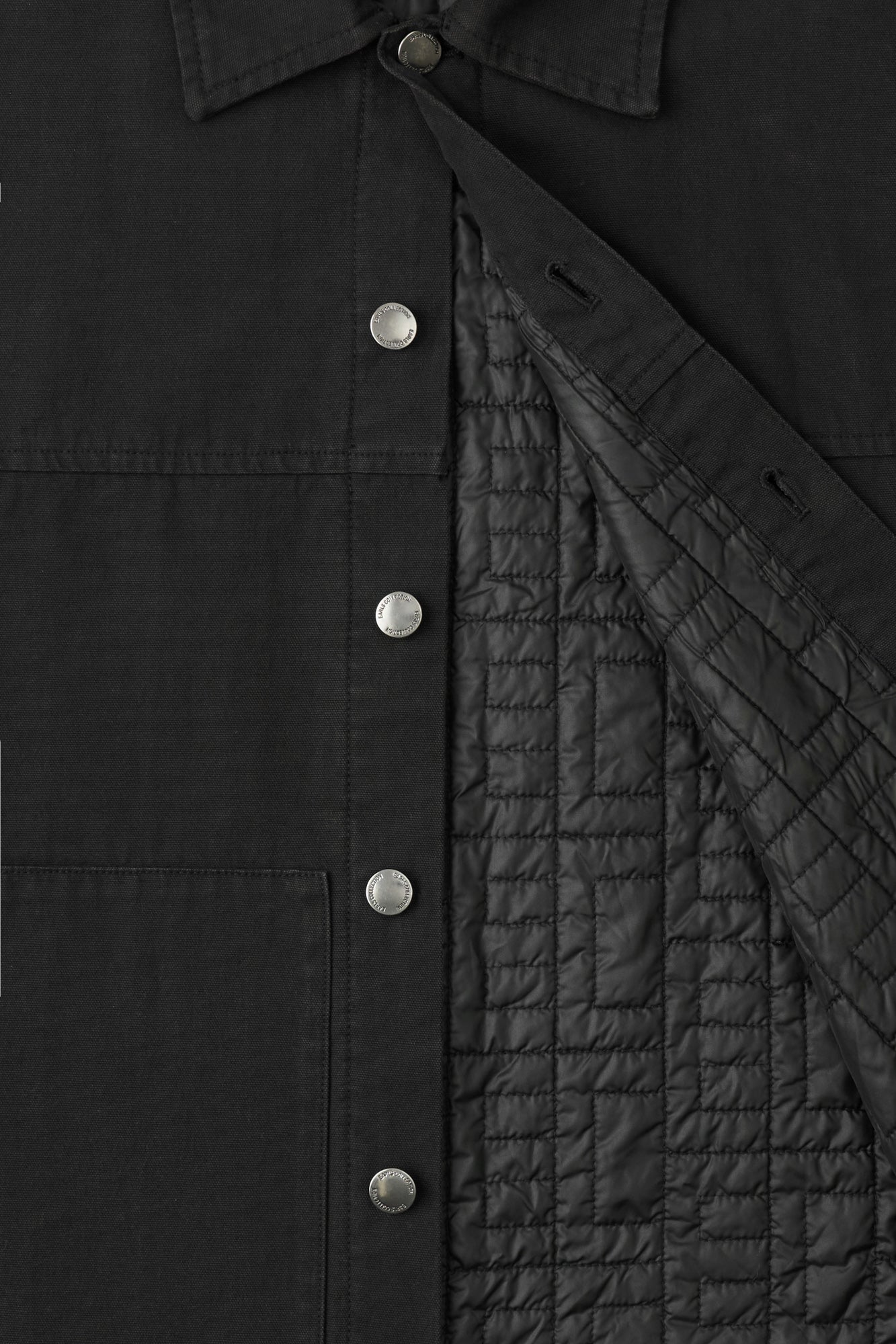 Cropped Work Jacket - Coal