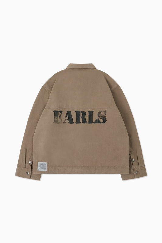 Cropped Work Jacket - Quicksand