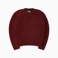 Mohair Knit Crew - Burgundy